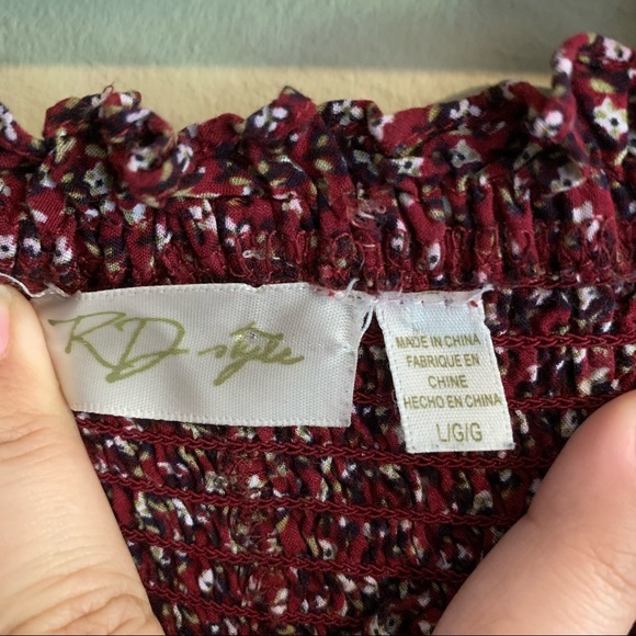 Midi Floral Smocked Dress - Picture 4 of 4